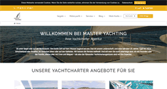 Desktop Screenshot of master-yachting.de