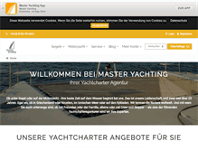 Tablet Screenshot of master-yachting.de